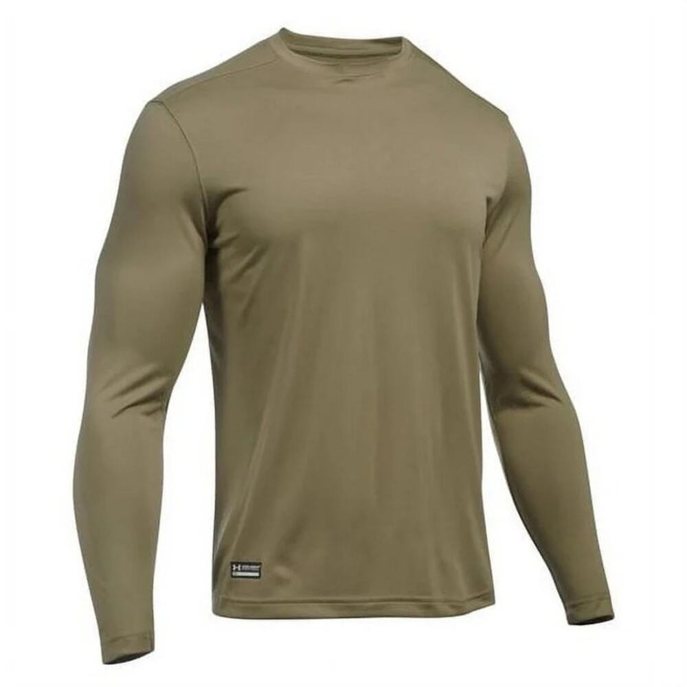 Under Armour UA Tech Long Sleeve Shirt Heatgear Men's‎ Federal Tan Large